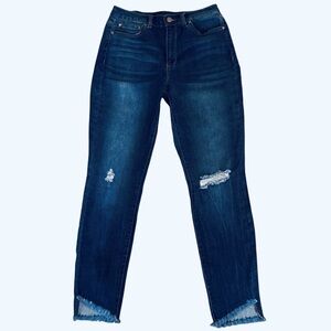 Movie and TV Clothes W28 L28 R10.5 SCREEN-USED tinsel distressed blue denim jean